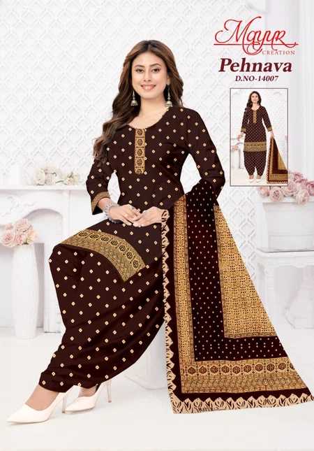 Pehnava Vol 14 By Mayur Cotton Printed Dress Material
